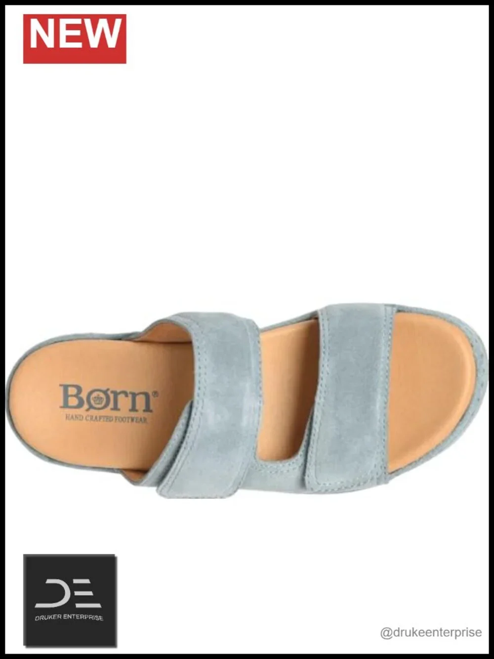 Born Vivian Womens Suede Wedge Sandals Open Toe Hook Loop Casual